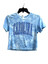 Women's Carolina Tie Dye Cropped T-shirt